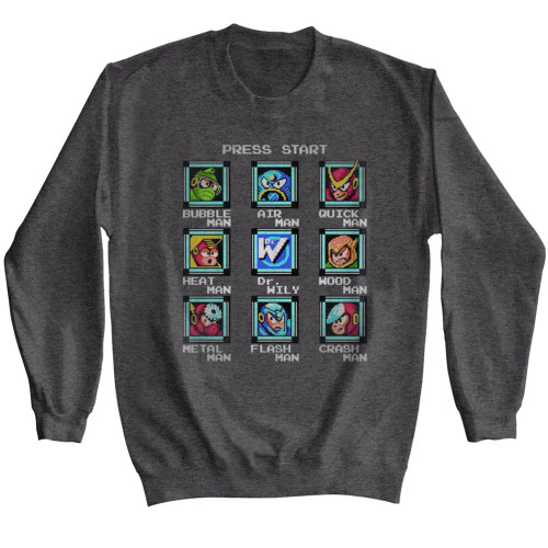 Mega Man Long Sleeve Sweatshirt - Stage Select