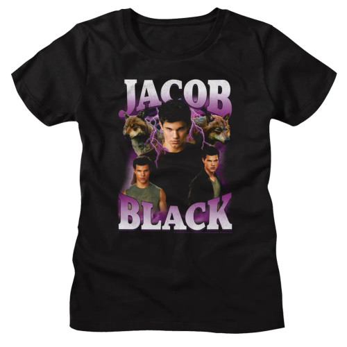 Twilight Girls (Juniors) T-Shirt - Jacob Black Lightning