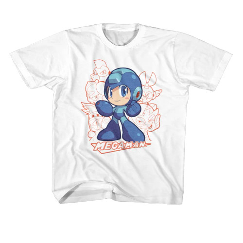 Mega Man Character Group Youth T-Shirt