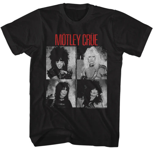 Motley Crue T-Shirt - Black White Shout Cover