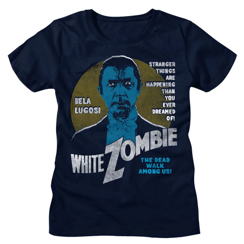 Bela Lugosi Girls (Juniors) T-Shirt - White Zombie