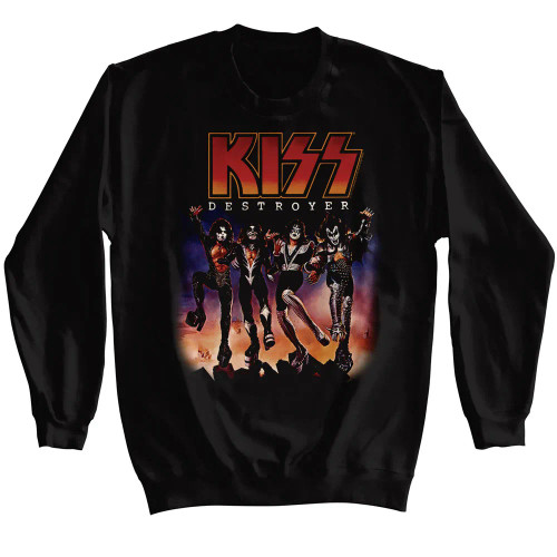 Kiss Long Sleeve Sweatshirt - Destroyer