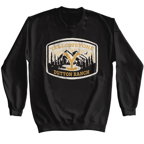 Yellowstone Long Sleeve Sweatshirts - Dutton Ranch Patch