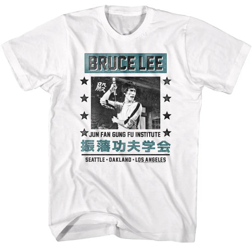 Bruce Lee T-Shirt - White Jun Fan Gung Fu Institute
