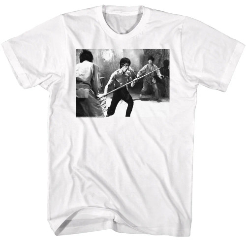 Bruce Lee T-Shirt - Staff Fight