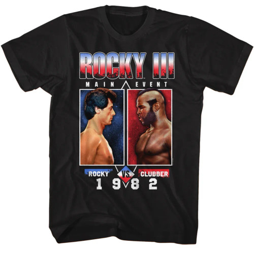 Rocky T-Shirt - Black Rocky vs. Clubber