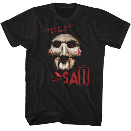 Saw T-Shirt - I Want To Play