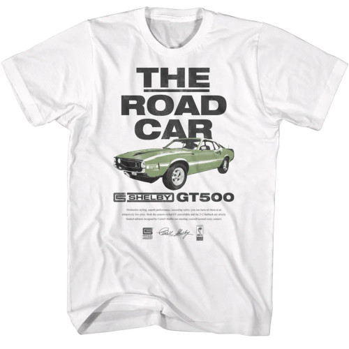Shelby Cobra T Shirt - White The Road Car