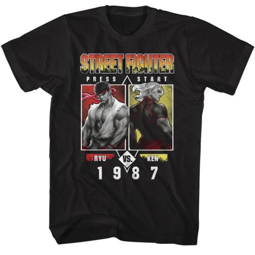 Street Fighter T-Shirt - Ryu Vs Ken 1987