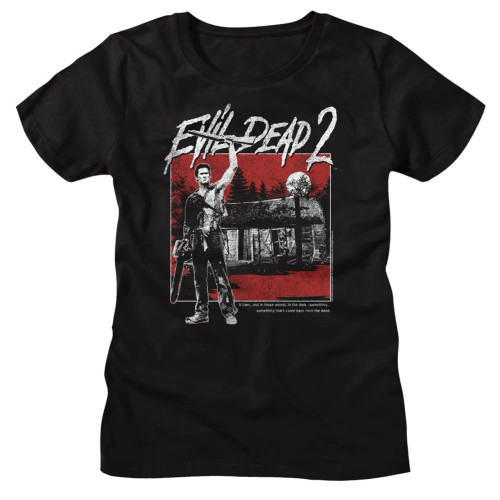 Evil Dead II Girls (Juniors) T-Shirt - Cabin Square