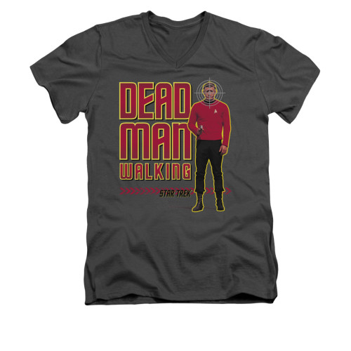 Image for Star Trek V Neck T-Shirt - Dead Man Walking