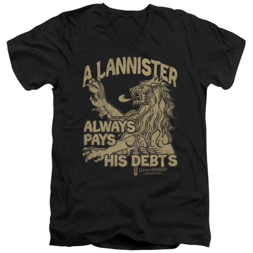 Game of Thrones T-Shirt - V Neck - Debts
