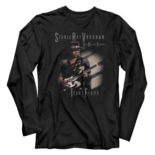 Stevie Ray Vaughan Long Sleeve T Shirt - Texas Flood Too