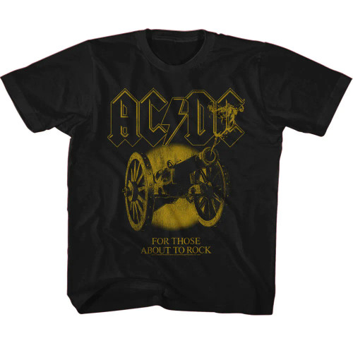 AC/DC Monochrome For Those About To Rock Toddler T-Shirt