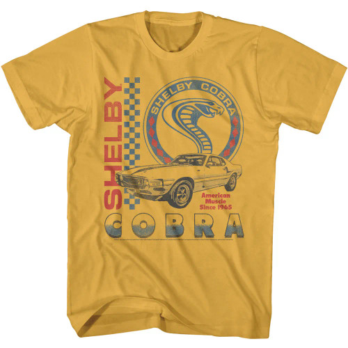 Shelby Cobra T Shirt - Vintage Collage