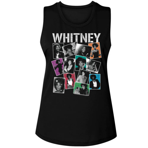 Whitney Houston Photos Ladies Muscle Tank Top