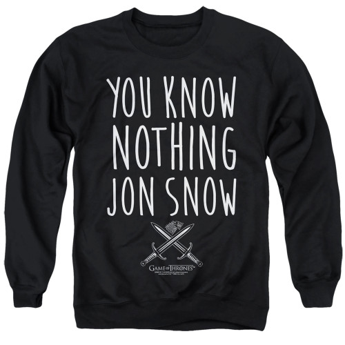 Game of Thrones Crewneck - You Know Nothing Jon Snow