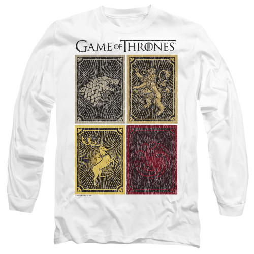 Game of Thrones Long Sleeve T-Shirt - House Squares