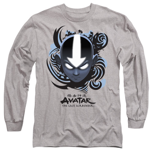 Avatar The Last Airbender Long Sleeve T-Shirt - Blue and Black Kanji