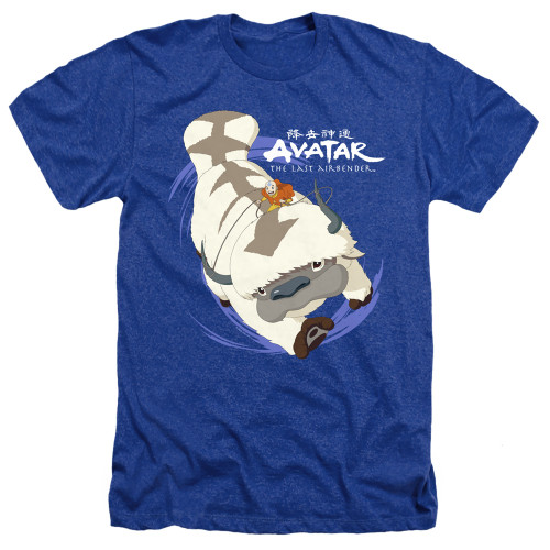 Avatar The Last Airbender Heather T-Shirt - Appa in Flight