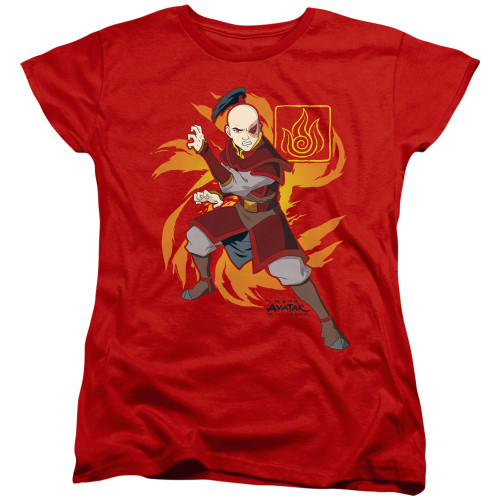 Avatar The Last Airbender Woman's T-Shirt - Zuko Flame Burst