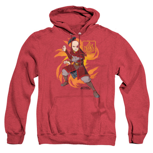 Avatar The Last Airbender Heather Hoodie - Zuko Flame Burst