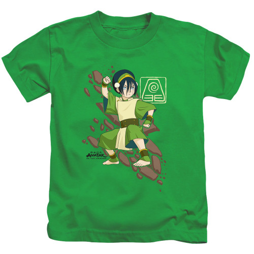 Avatar The Last Airbender Kids T-Shirt - Toph Rock Slide