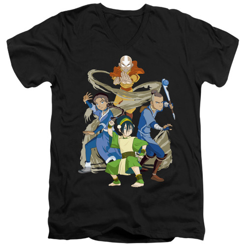 Avatar The Last Airbender T-Shirt - V Neck - Team Avatar Elements