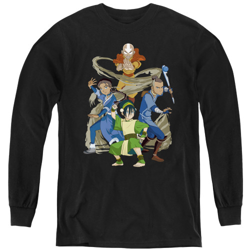 Avatar The Last Airbender Youth Long Sleeve T-Shirt - Team Avatar Elements