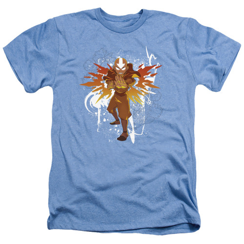 Avatar The Last Airbender Heather T-Shirt - Flower and Fish Aang