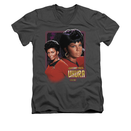 Image for Star Trek V Neck T-Shirt - Lieutenant Uhura