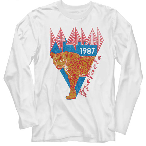 Def Leppard Long Sleeve T Shirt - Half Leppard