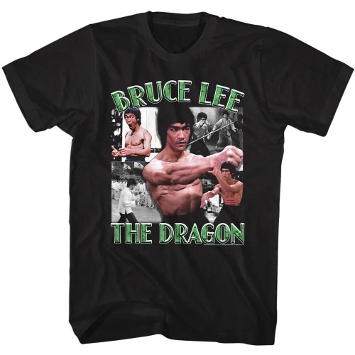 Bruce Lee T-Shirt - The Dragon Collage