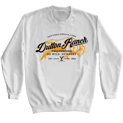 Yellowstone Long Sleeve Sweatshirts - Dutton Ranch Buffalo