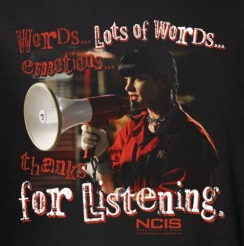 NCIS Abby Thanks for Listening T-Shirt