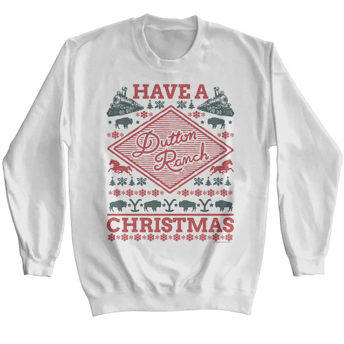 Yellowstone Long Sleeve Sweatshirts - Dutton Ranch Christmas