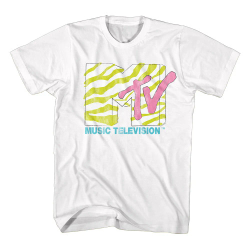 MTV T-Shirt - Neon Zebra Logo