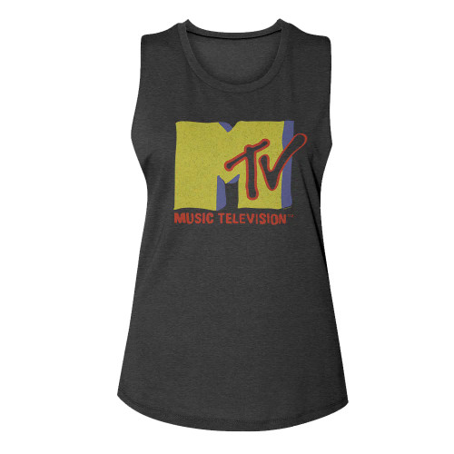 MTV Muted Tones Ladies Muscle Tank Top