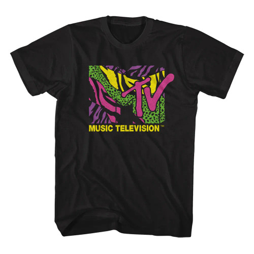 MTV T-Shirt - Leopard and Zebra Print Logo