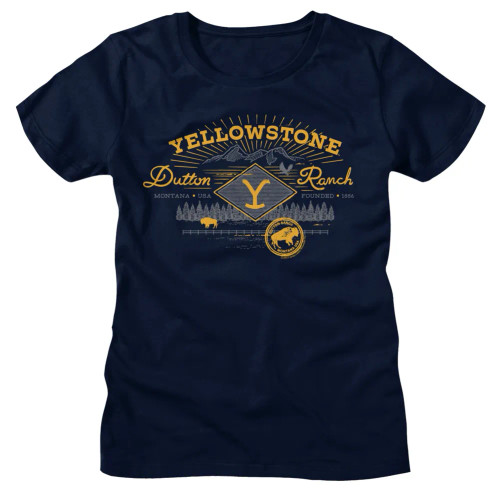 Yellowstone Girls T-Shirt - Mountain Range