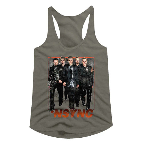 NSYNC Struttin Racerback Juniors Tank Top