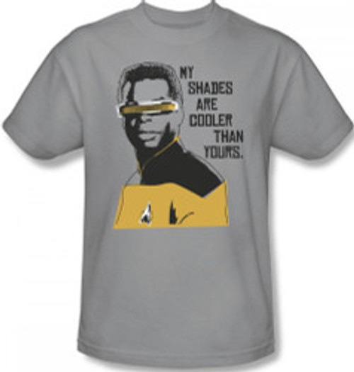 Star Trek T-Shirt - Geordi My Shades are Cooler than Yours - ON SALE