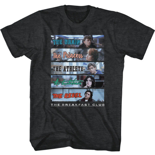 The Breakfast Club T-Shirt - Character Rectangles