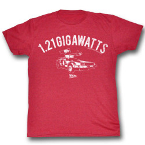 Back to the Future T-Shirt- 1.21 Gigawatts - ON SALE