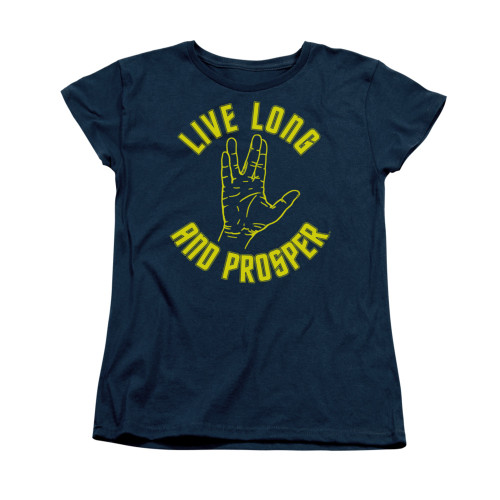 Image for Star Trek Womans T-Shirt - Live Long Hand