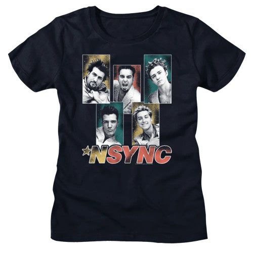 NSYNC Girls T-Shirt - Sparkly Boxes