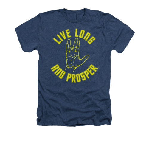 Image for Star Trek Heather T-Shirt - Live Long Hand