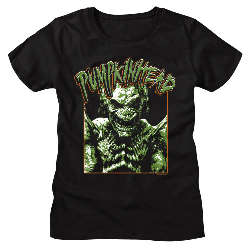 Pumpkinhead Girls (Juniors) T-Shirt - Photo and Logo