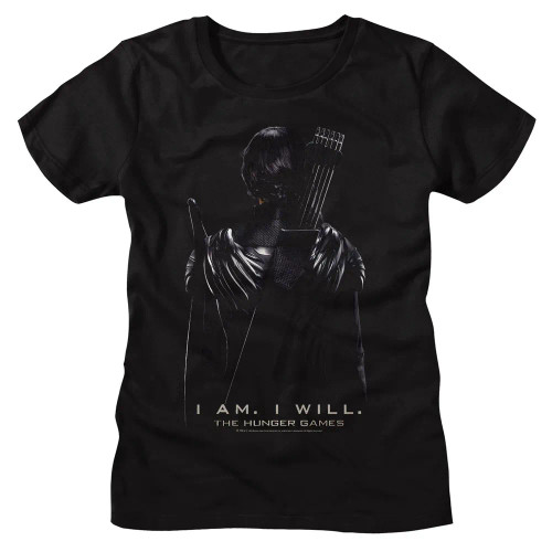 The Hunger Games Girls (Juniors) T-Shirt - Katniss Back