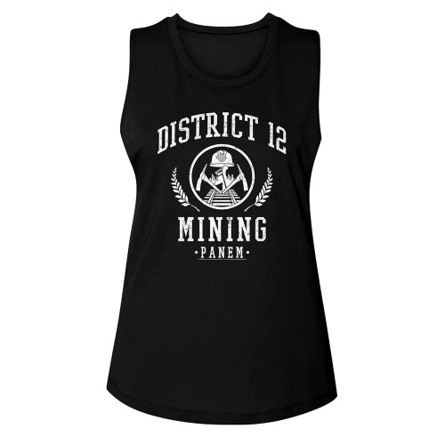 The Hunger Games D12 Mining Ladies Muscle Tank Top